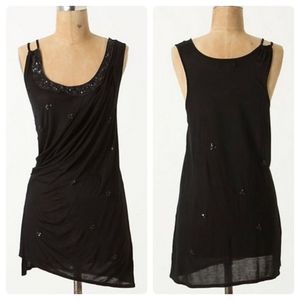 Anthropologie Onyx Noise Beaded Blouse